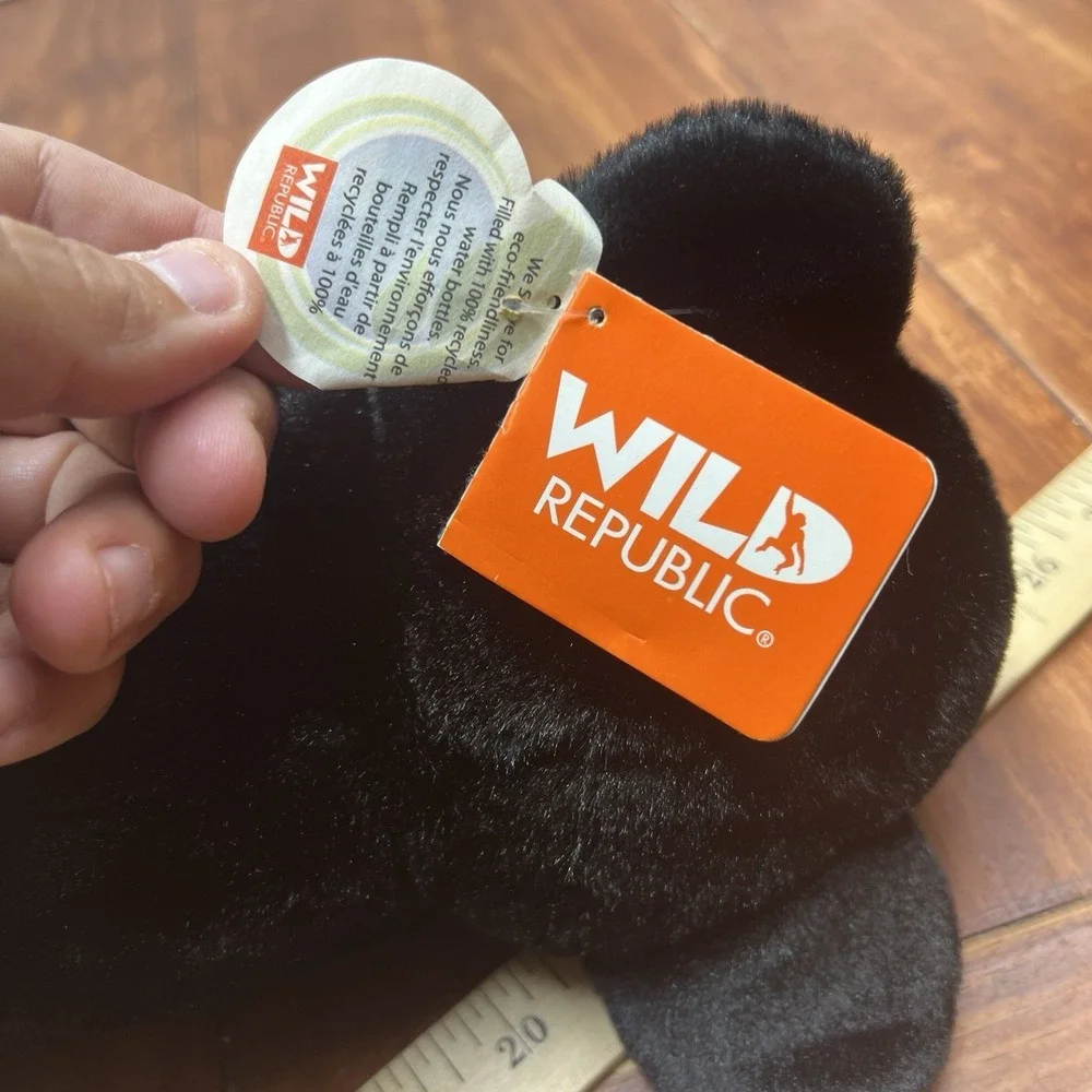 Wild Republic Cuddlekins Black Jaguar Stuffed Animal NWT